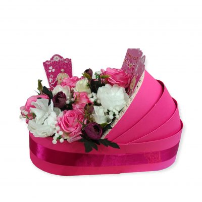 باکس گل مصنوعی گل گهواره نوزاد مدل TBKG-01